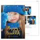 Happy Hanukkah Gold Starburst Vertical Photo Cards Image 4 of 6